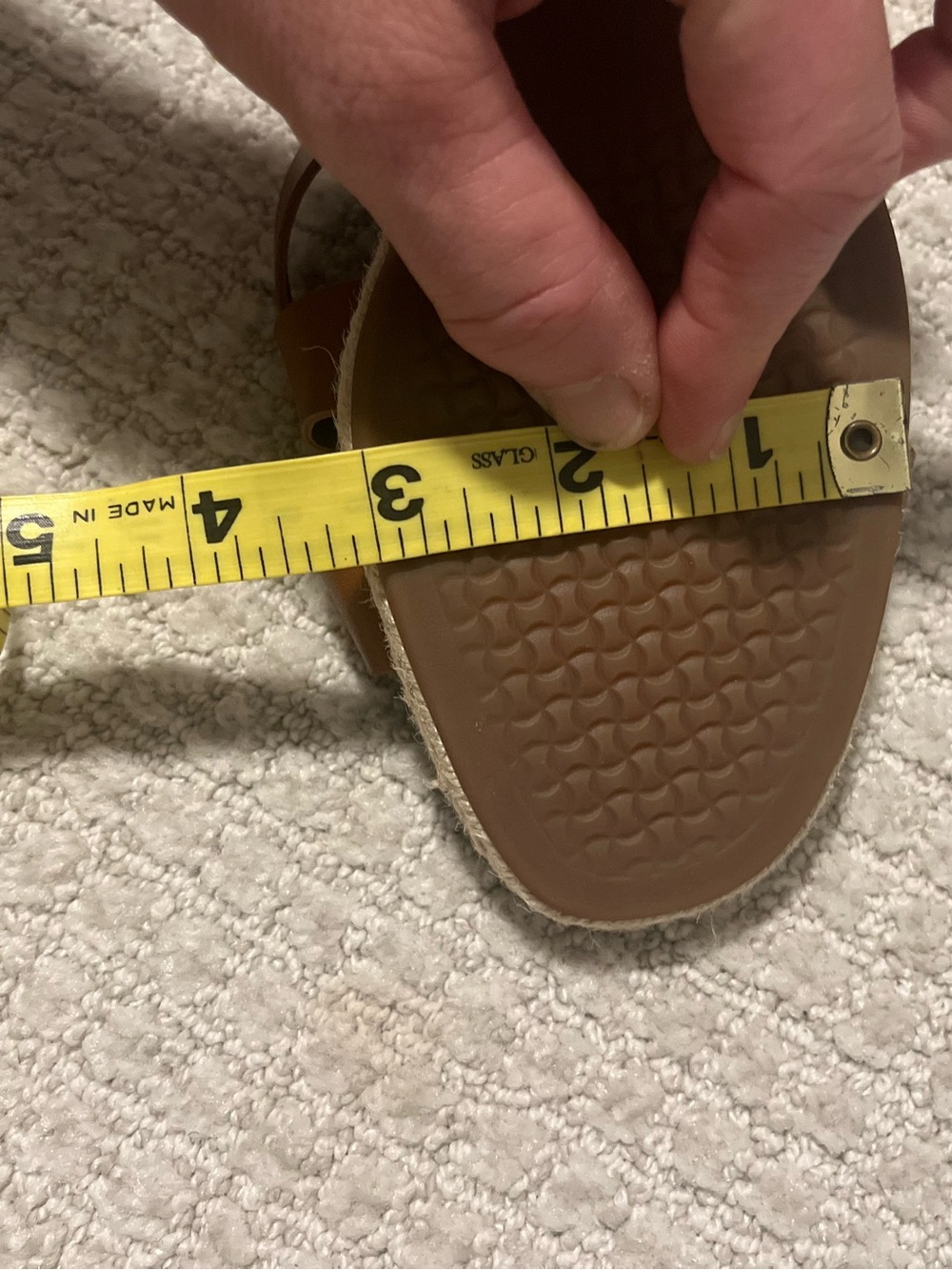 COLE HAAN Women's Crystal Honey Leather Espadrille Wedge Sandals NWOT - Picture 12 of 12